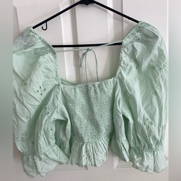 ZARA LONG SLEEVE CROP TOP - Picture 5 of 5